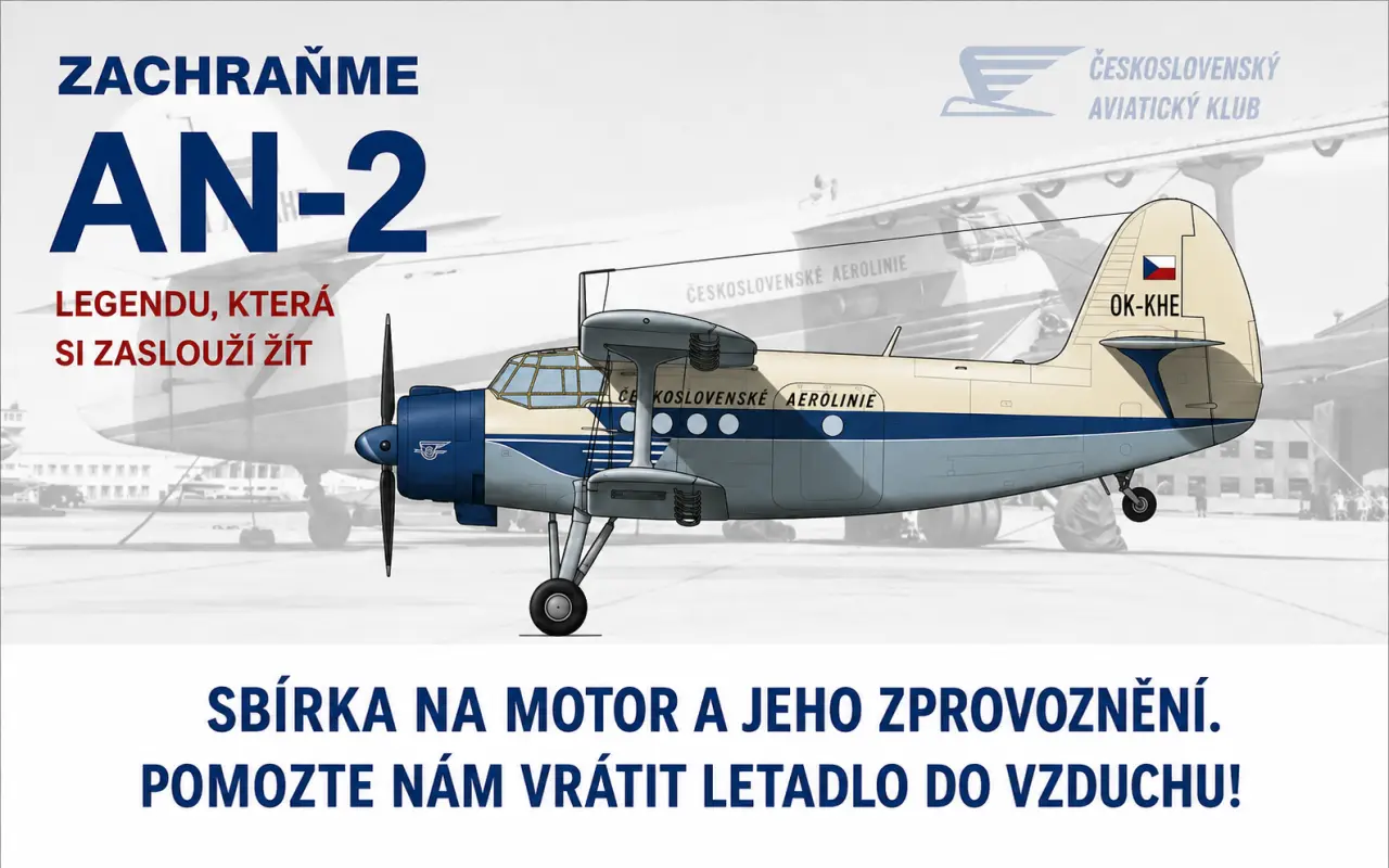 Oživme slavnou éru ČSA. Pomozte vrátit “Andulu” na oblohu.
