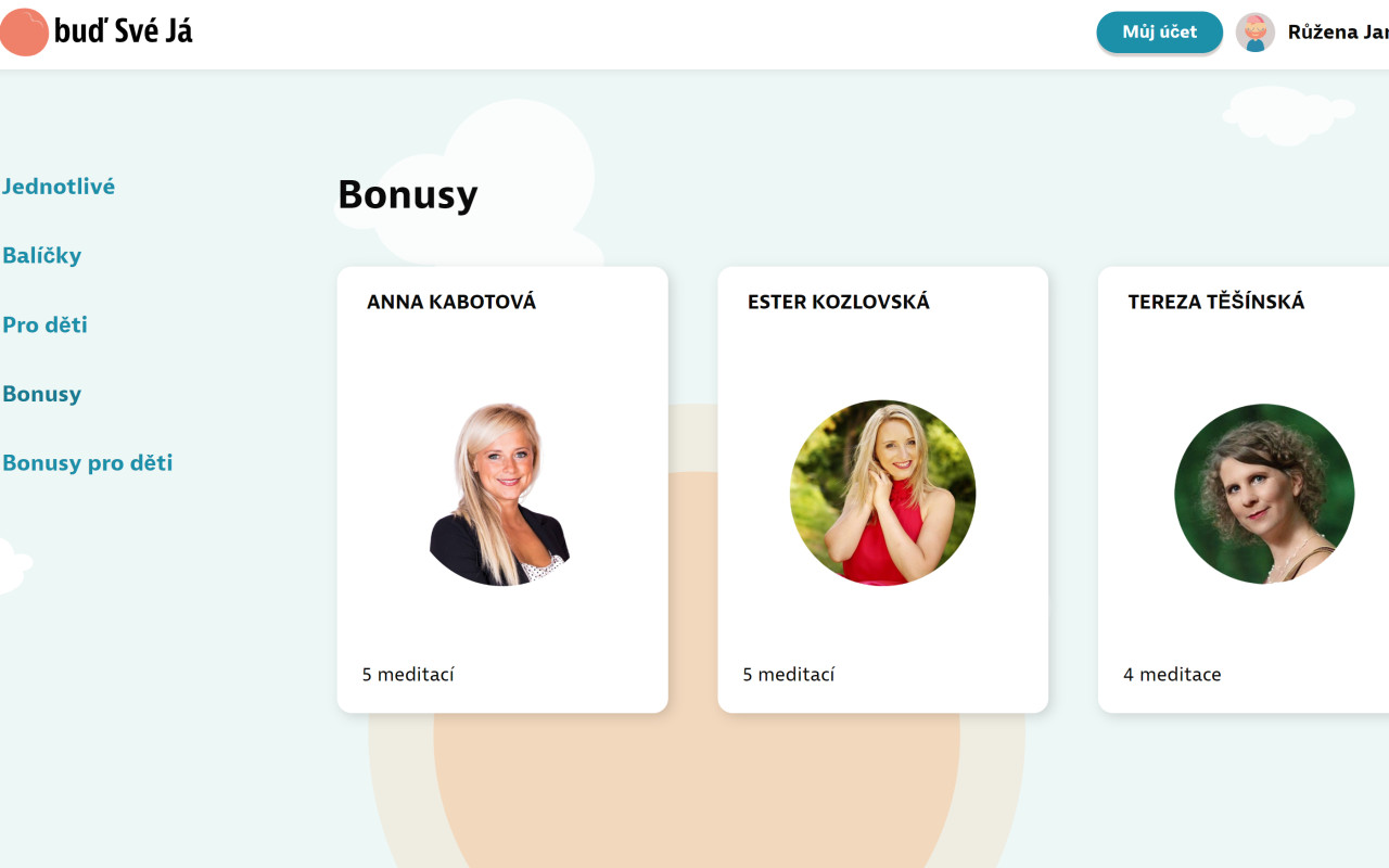Podpoř vývoj Meditační aplikace Probuď své já