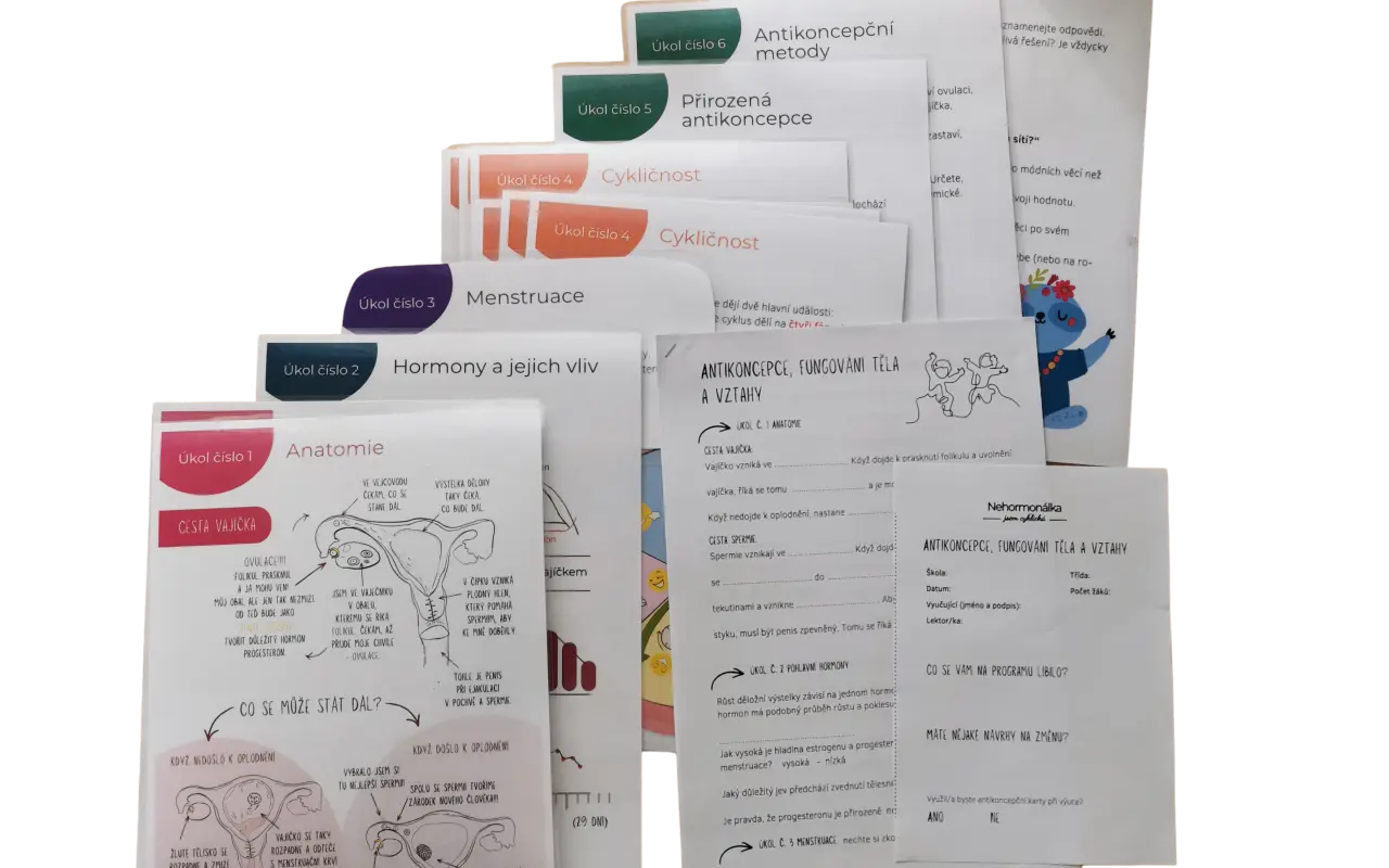 Dostaňte s námi do škol program Antikoncepce, fungování těla a vztahy