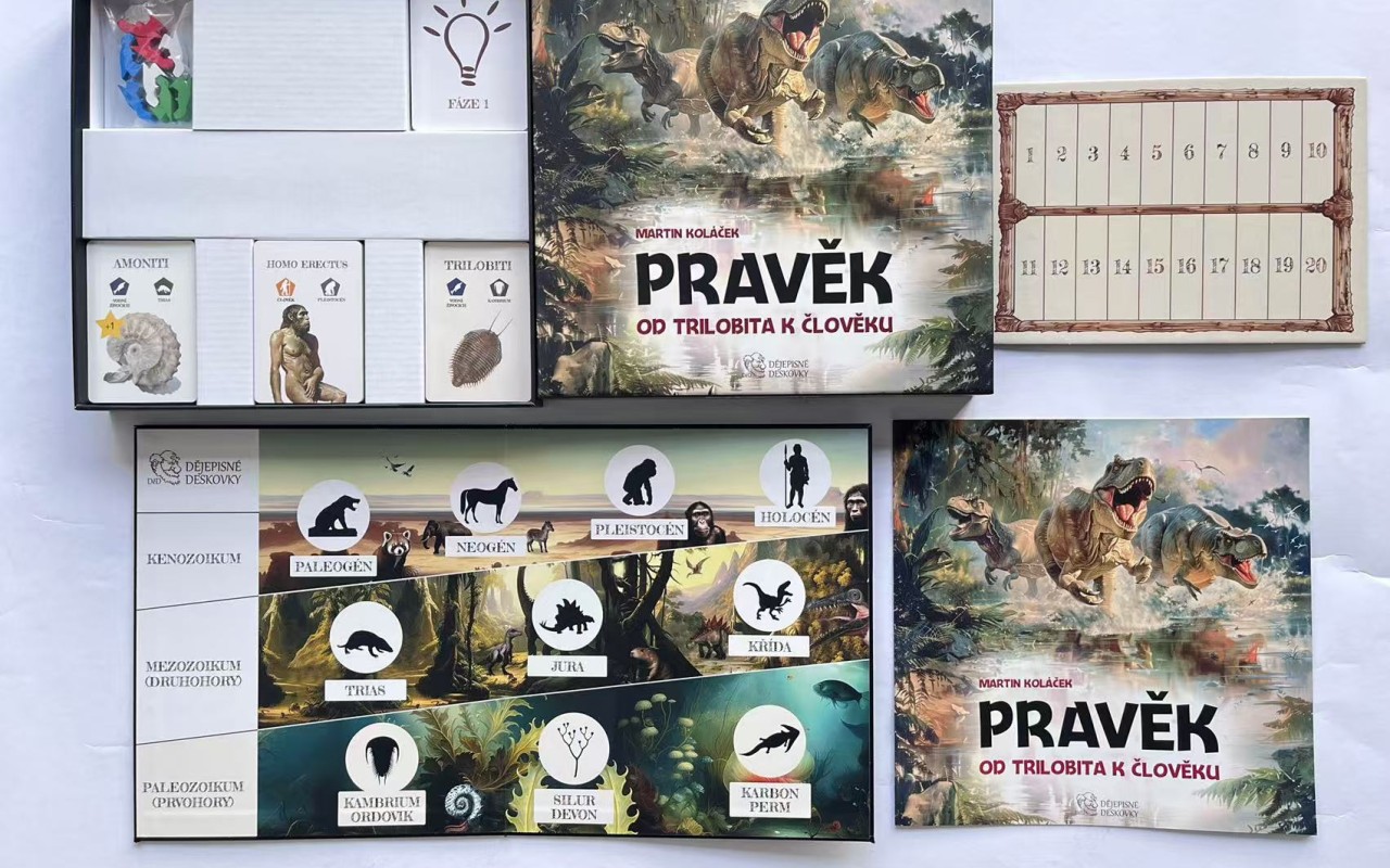 Podpořte vydání deskové hry PRAVĚK: Od trilobita k člověku