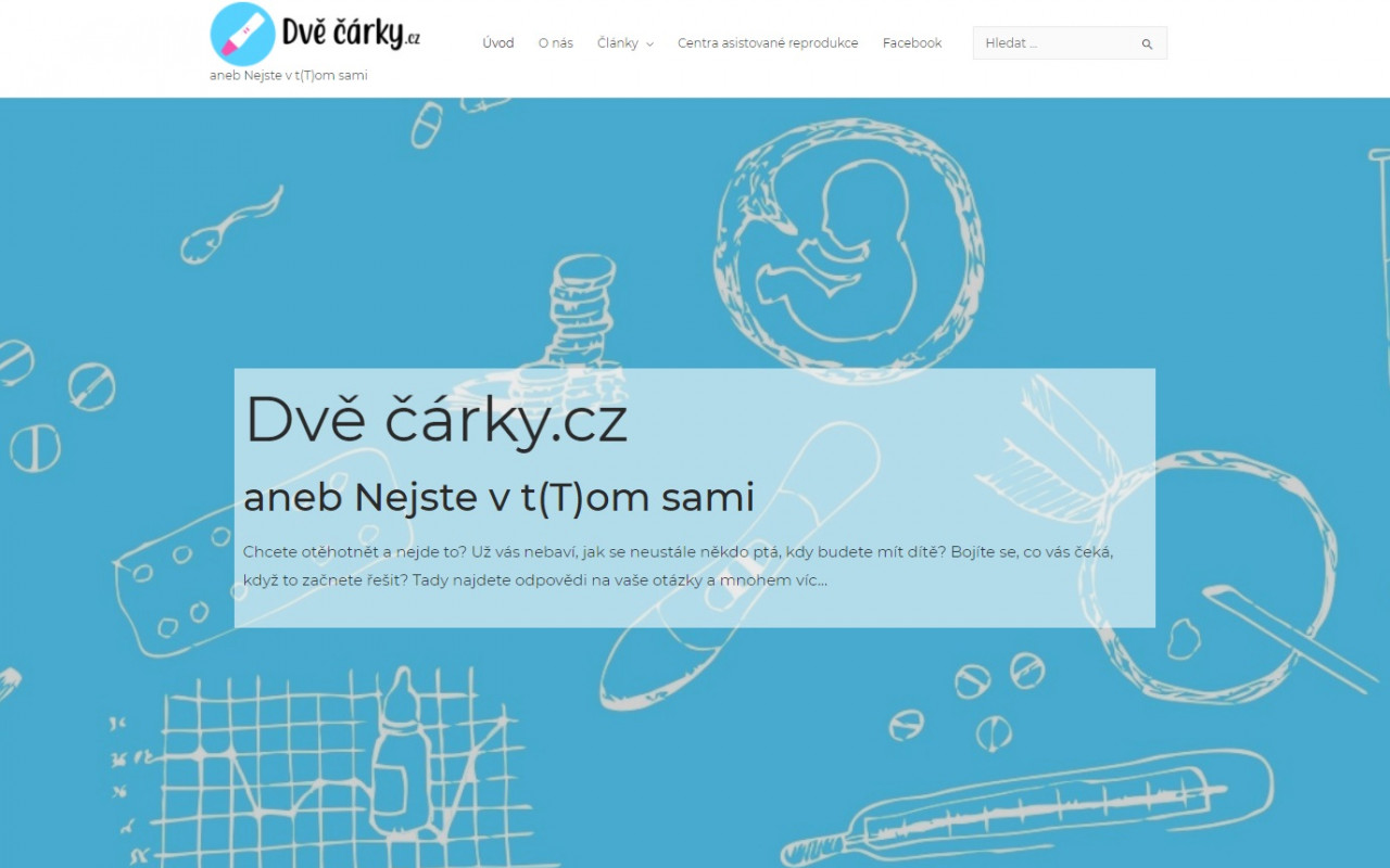 Dvě čárky.cz – nebojujte s neplodností sami