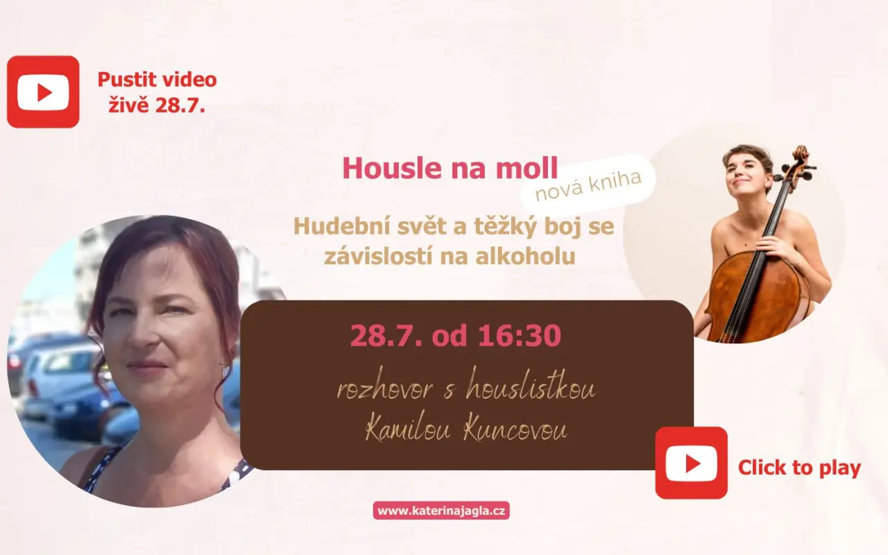 Podpořte vydání knihy o těžkém boji se závislostí na alkoholu "Housle na moll"