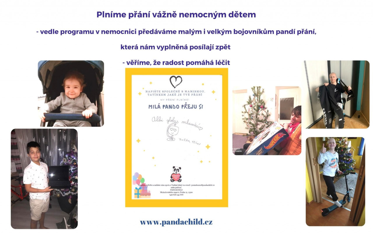 Pomozme přinést radost vážně nemocným dětem do nemocnic