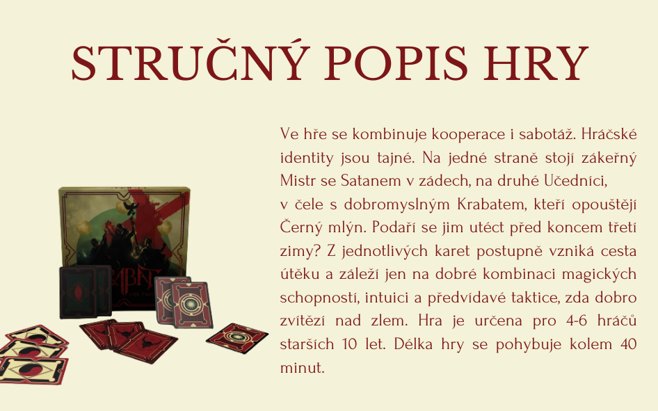 Studentský projekt - Oživili jste s námi krušnohorskou legendu čaroděje Krabata