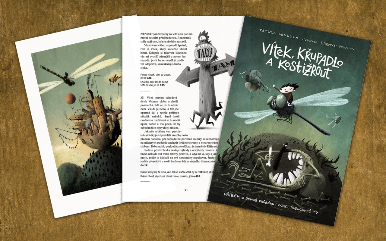 VÍTEK, KŘUPADLO A KOSTIŽROUT – originální český gamebook