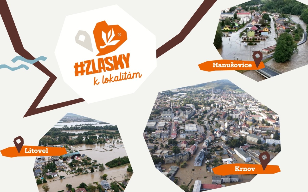 Pomohli jste #zlasky ke Krnovu, Hanušovicím a Litovli