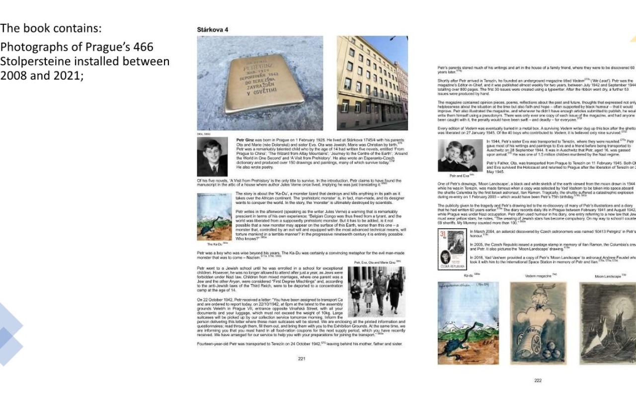 Podpořili jste vydání knihy 'Pražské Stolpersteine svazek II. 2022 - 2024'