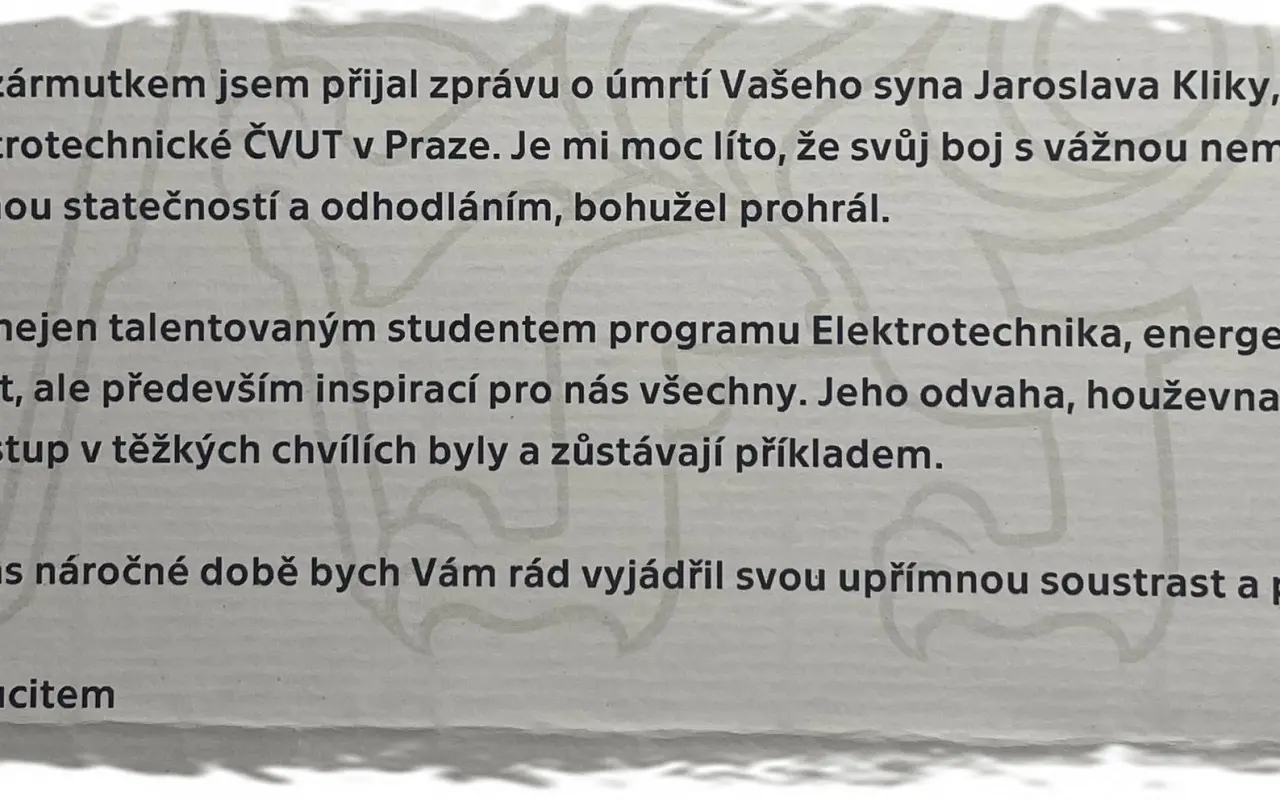 Pomohli jste Járovi, ale osud mu nepřál