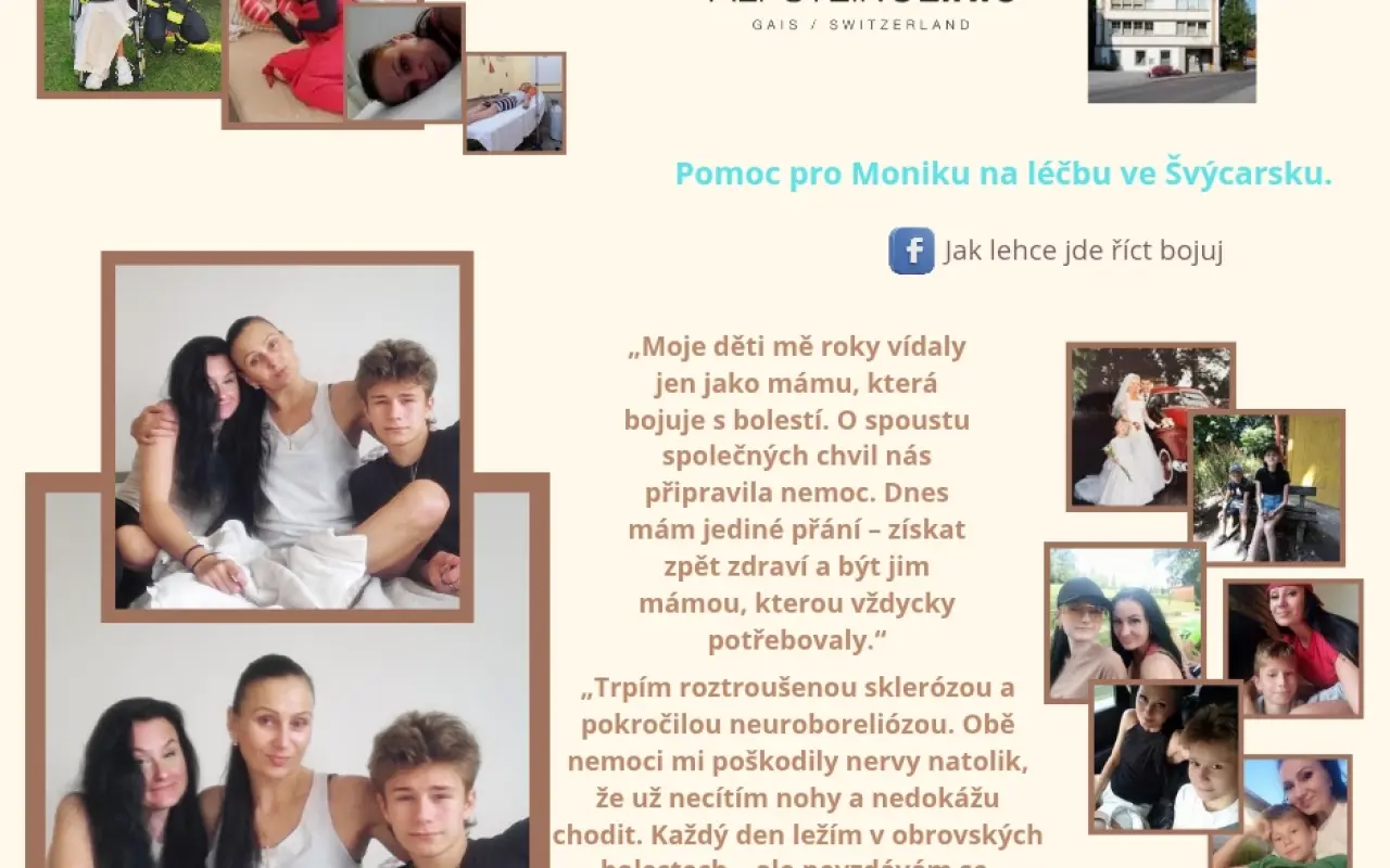 Rodina dobrovolných hasičů bojuje – pomozme Monice pokračovat v léčbě