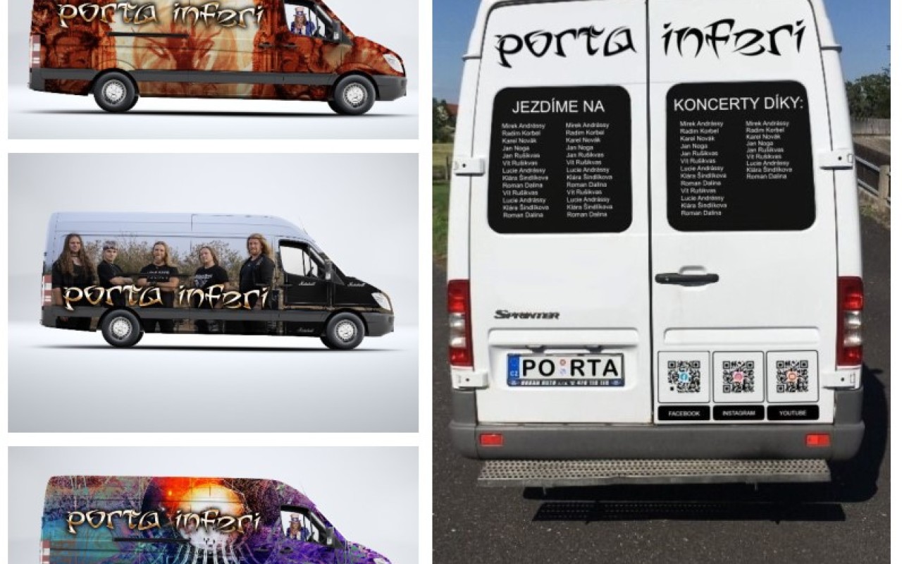 Pomohli jste pořídit dodávku pro kapelu Porta Inferi