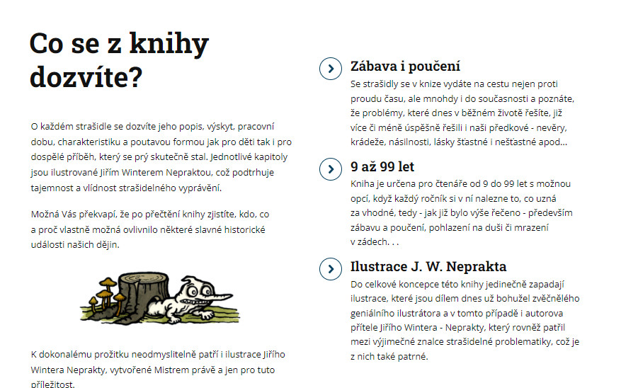 PODPOŘTE VYDÁNÍ KNIH - Tajemný svět strašidel a Almanach strašidel