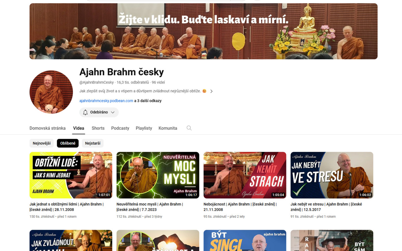 Inspirativní přednáška Ajahna Brahma