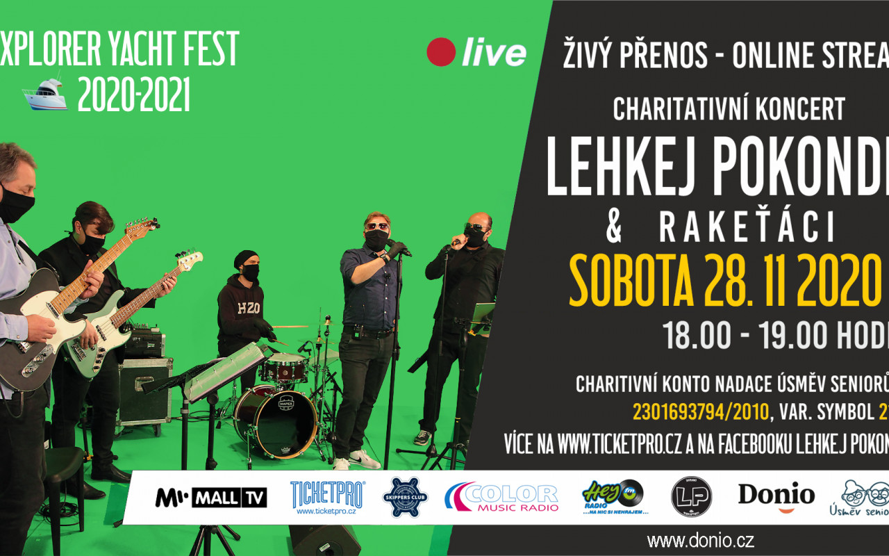Lehkej Pokondr a Rakeťáci – charitativní koncert pro Úsměv seniorům