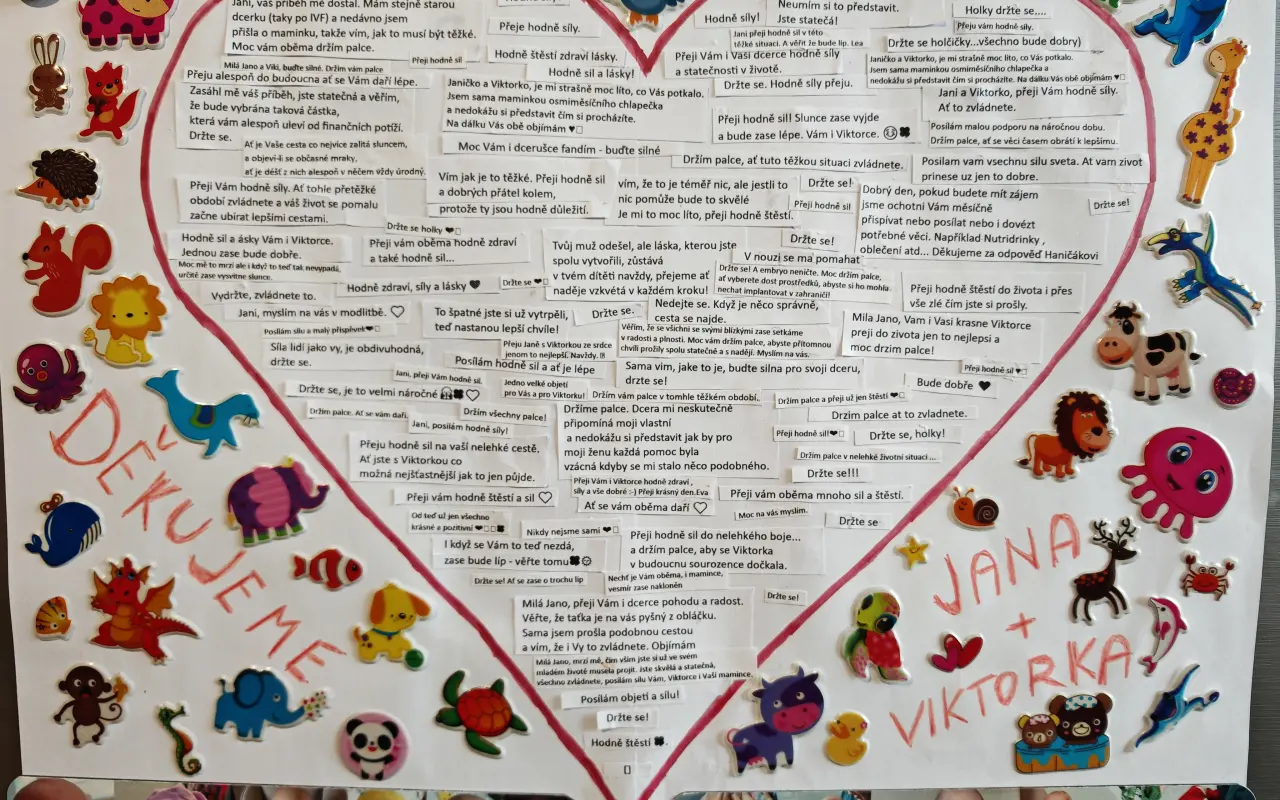 Pomohli jste Janě a Viktorce v těžkých časech