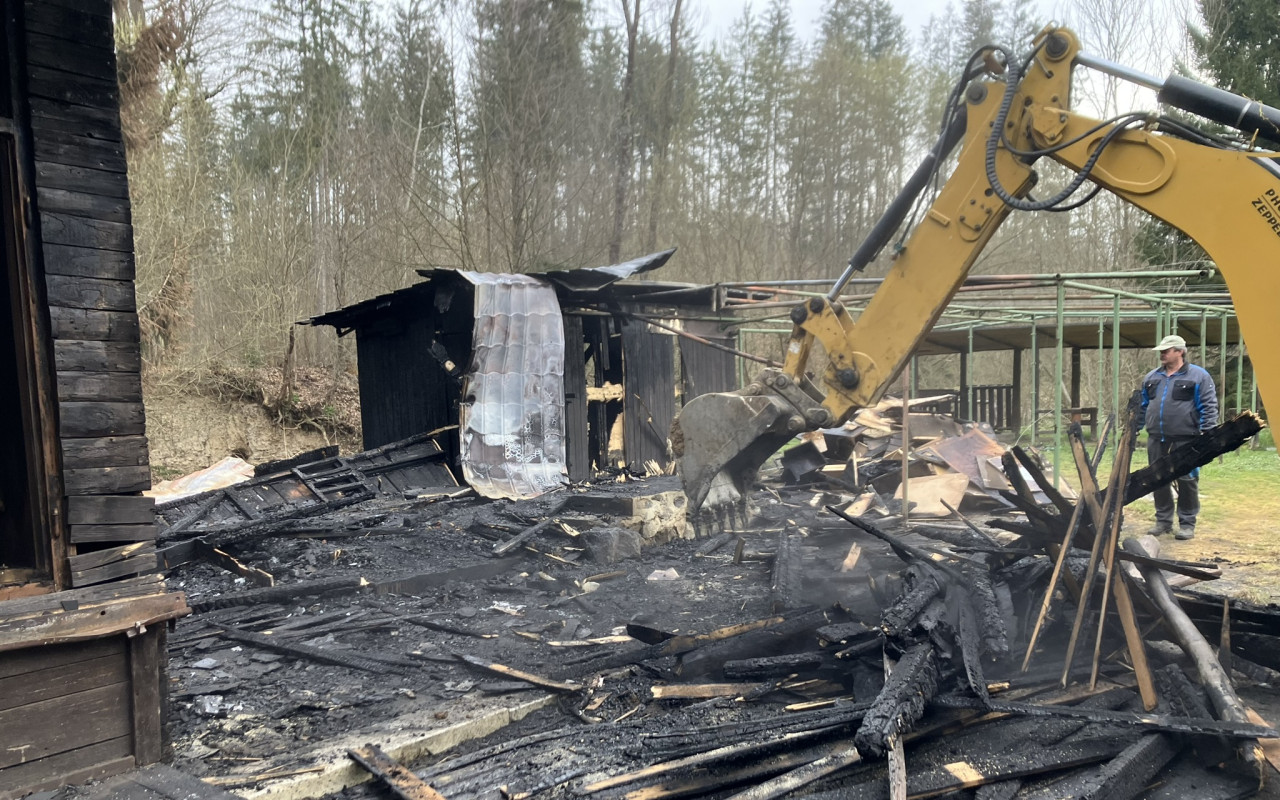 Požár na Bobří základně 2023
