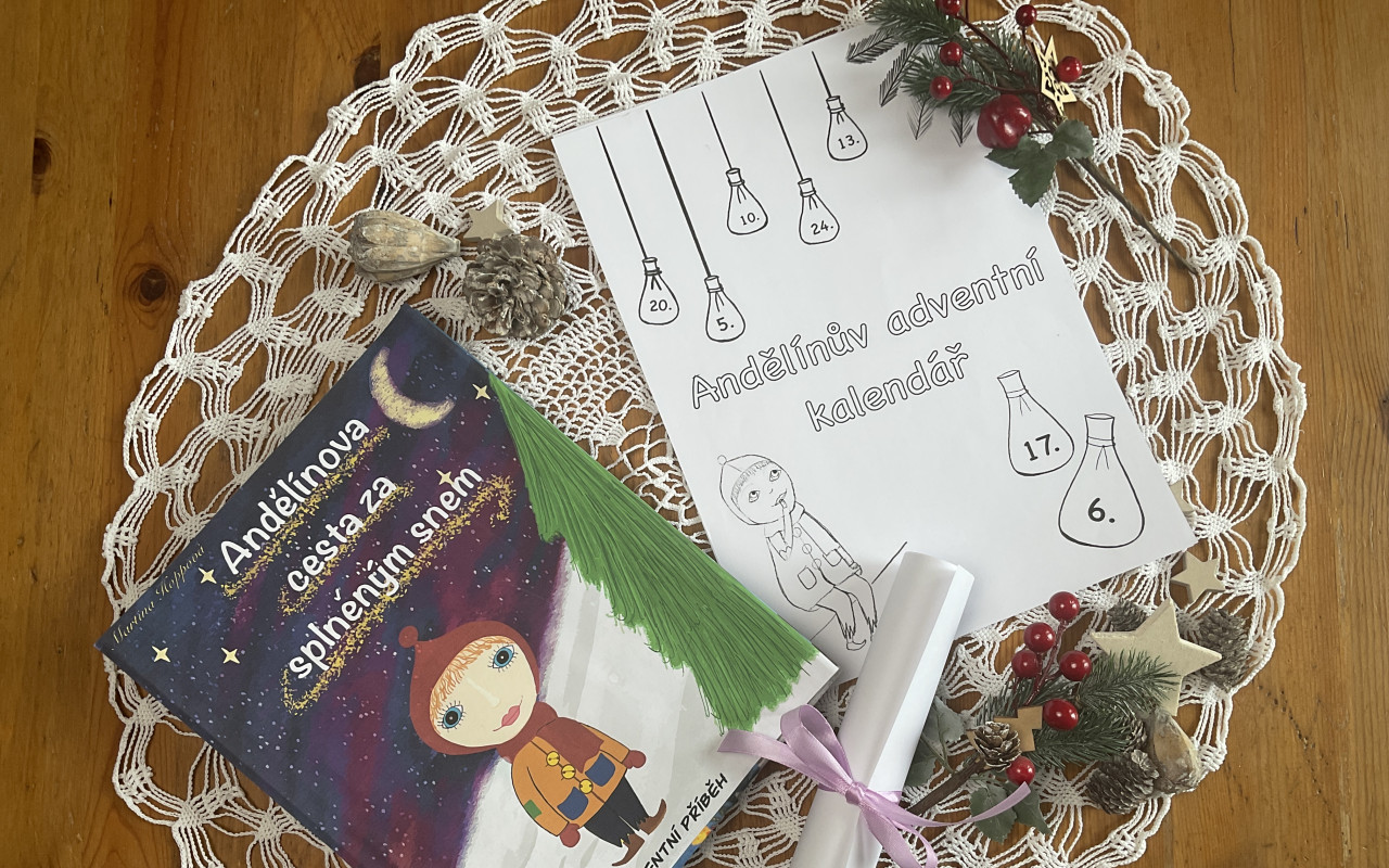 Dětská motivační knížka - Andělínova cesta za splněným snem
