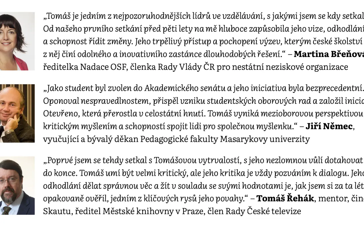 Podpořili jste Tomášovu cestu na Harvard