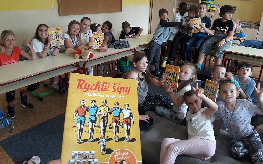 Rychlé šípy v Ukrajinštině pro děti utíkající před válkou