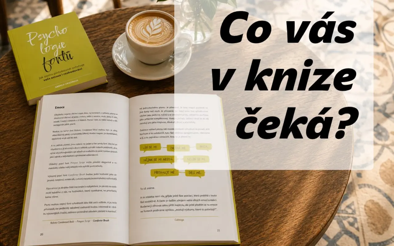 Podpořili jste vydání knihy Psychologie fontů