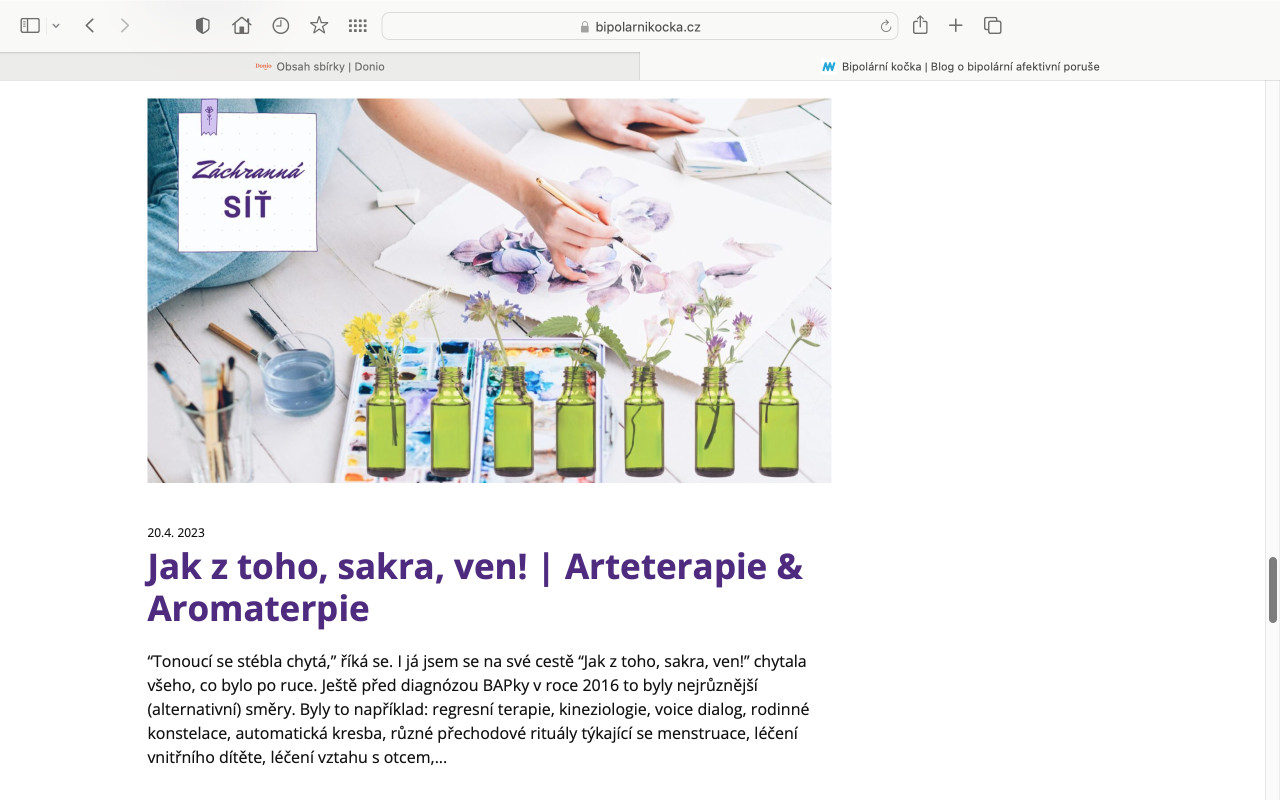 Podpořme blog Bipolární kočka - pomoc nemocným s maniodepresí