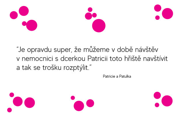 Rekonstrukce hřiště pro nemocné děti v nemocnici Motol