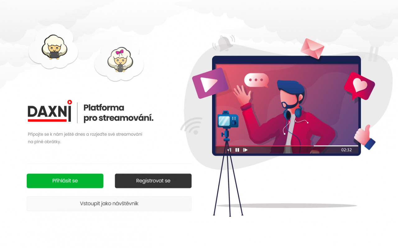 Stream portál daxni.cz