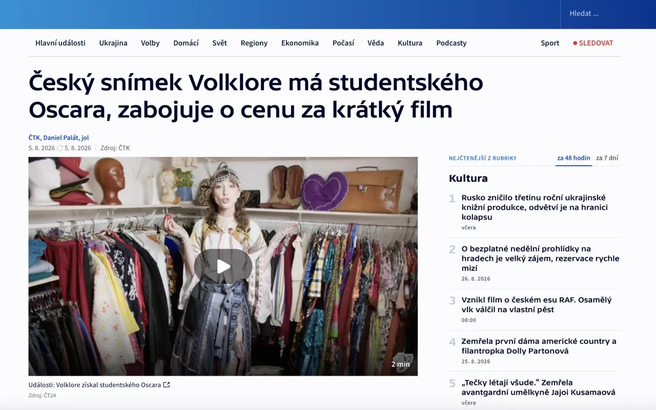 Z FAMU až na Studentské Oscary! Pomozme české kameramance! 🎬🏆