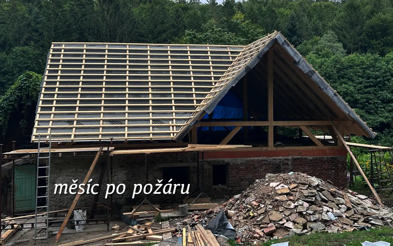 Pomohli jste rodině z Lubné, které shořel domov