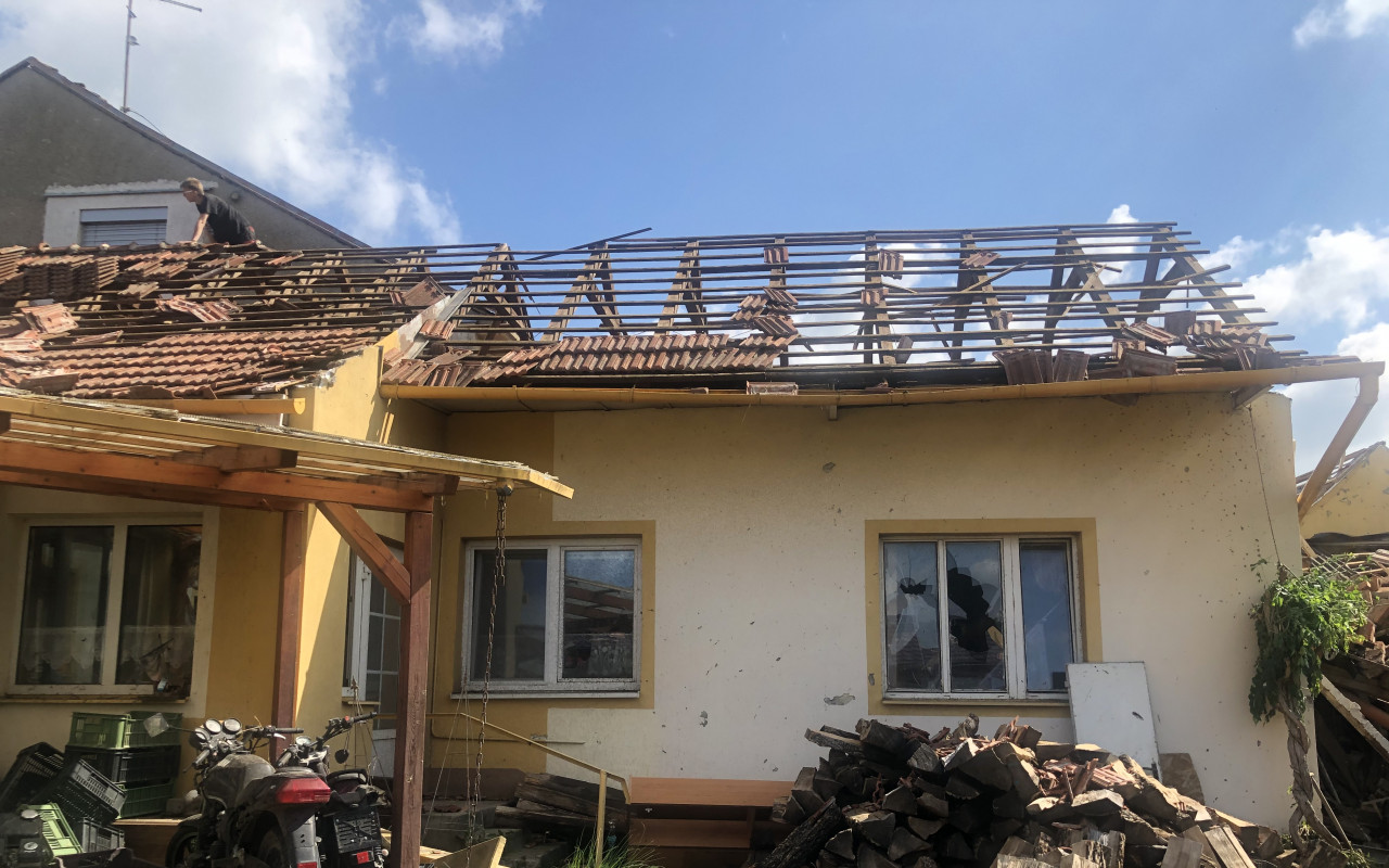 Pomoc rodině Kašíků po ničivém tornádu