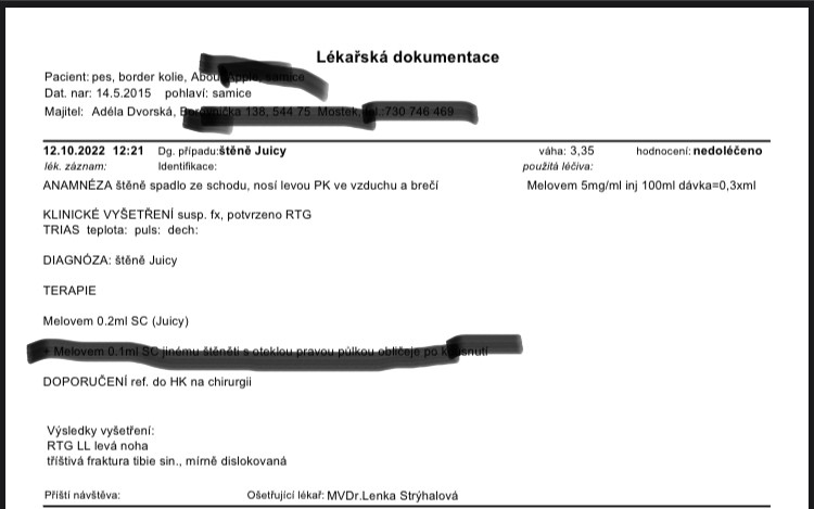 Sbírka na operaci malé Juicy neposedy