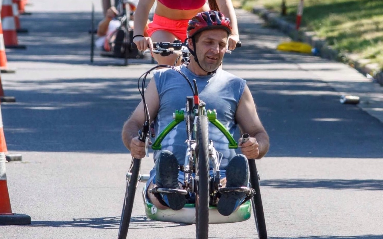 Elektro pohon na handbike pro tatínka