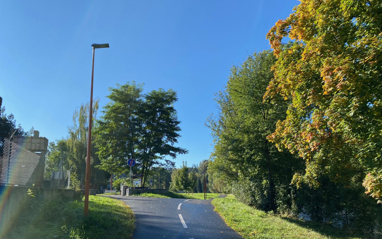 Pítko na cyklostezce ve Zruči nad Sázavou