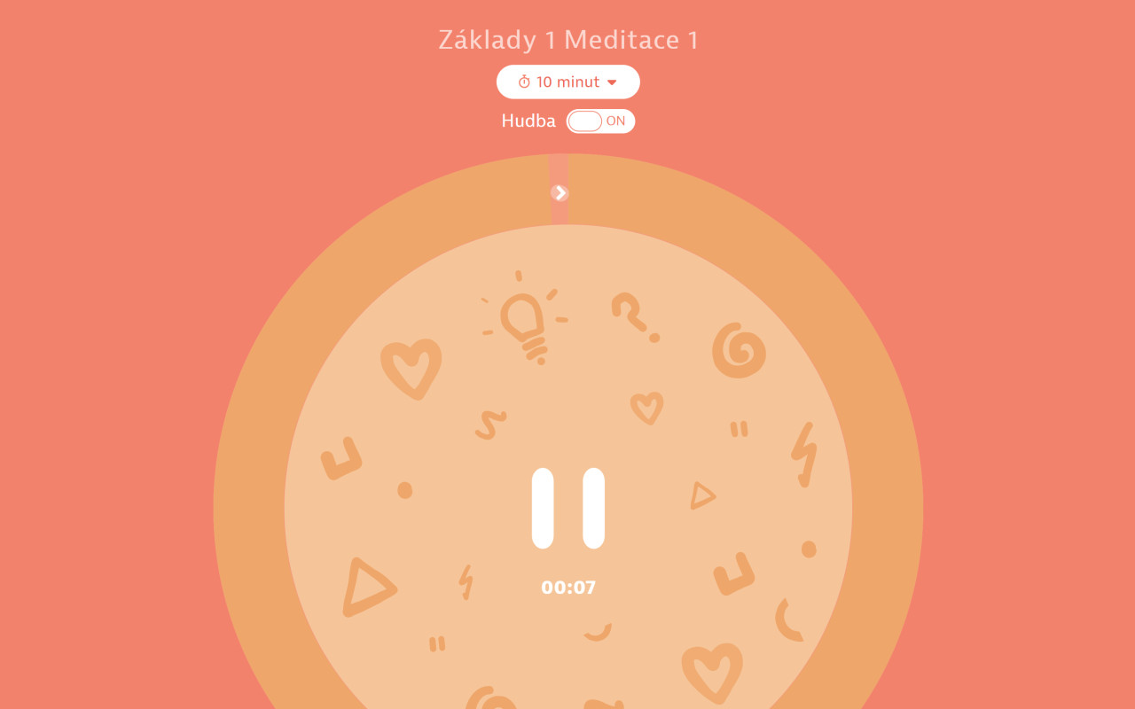 Podpoř vývoj Meditační aplikace Probuď své já