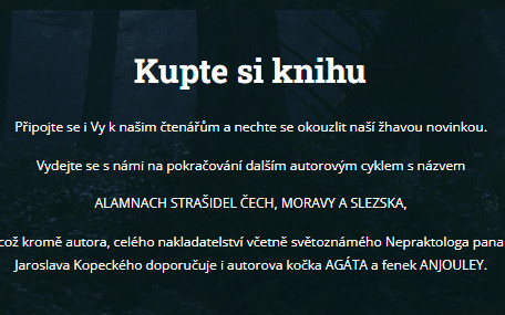 PODPOŘTE VYDÁNÍ KNIH - Tajemný svět strašidel a Almanach strašidel