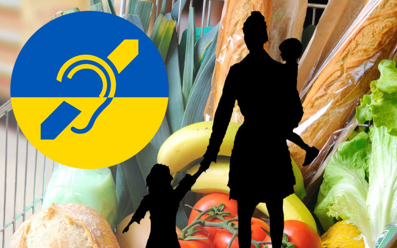 Potravinová pomoc pro válečné uprchlíky s poruchou sluchu