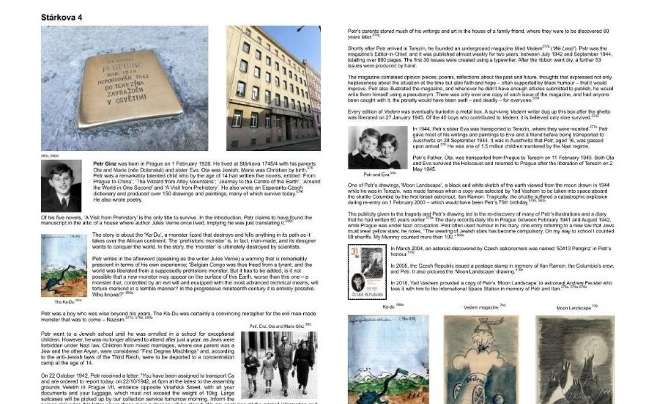 Podpořili jste vydání knihy 'Pražské Stolpersteine svazek II. 2022 - 2024'