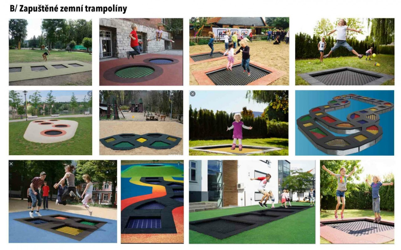 Složili jste se na zemní trampolíny do parku v Českém Brodě