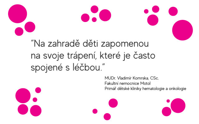 Rekonstrukce hřiště pro nemocné děti v nemocnici Motol
