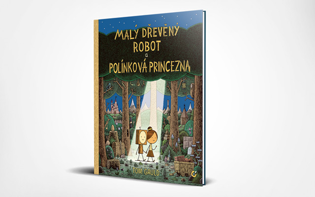 Komiks pro děti i dospělé: Malý dřevěný robot a polínková princezna.