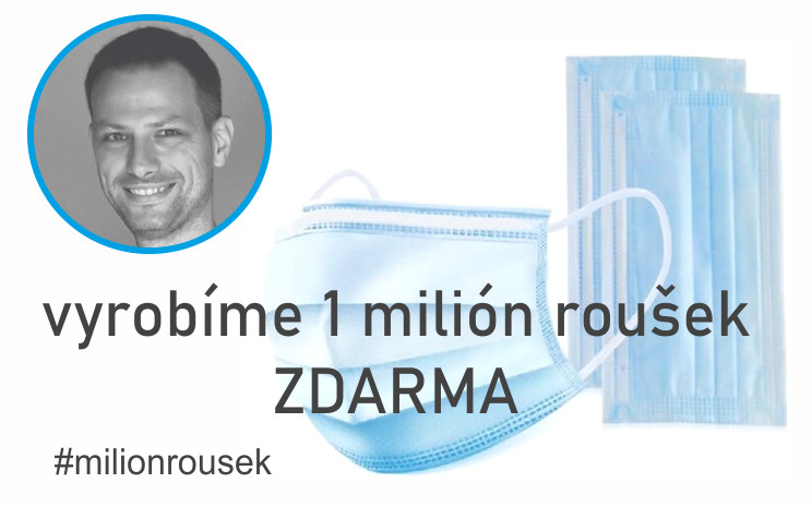 Podpořme společně projekt “1 milión roušek pro lékaře, seniory, školy a školky” #milionrousek