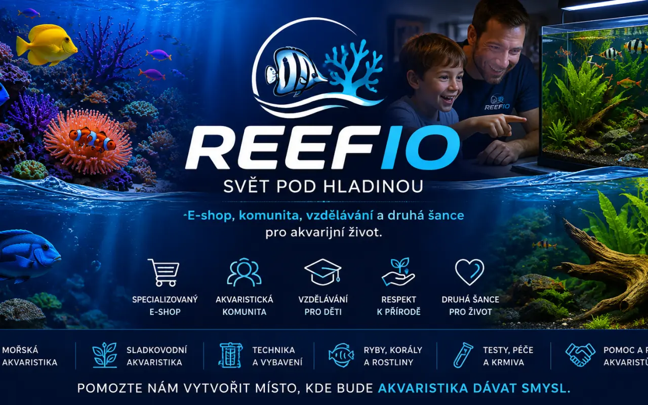 PODPOŘTE REEFIO – VYBUDUJME SPOLEČNĚ MÍSTO PRO VŠECHNY AKVARISTY