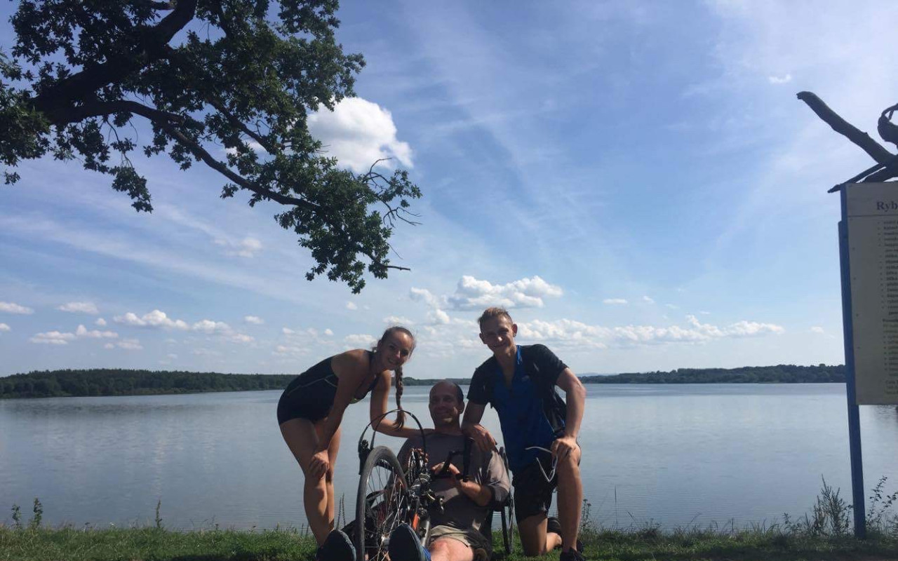 Elektro pohon na handbike pro tatínka