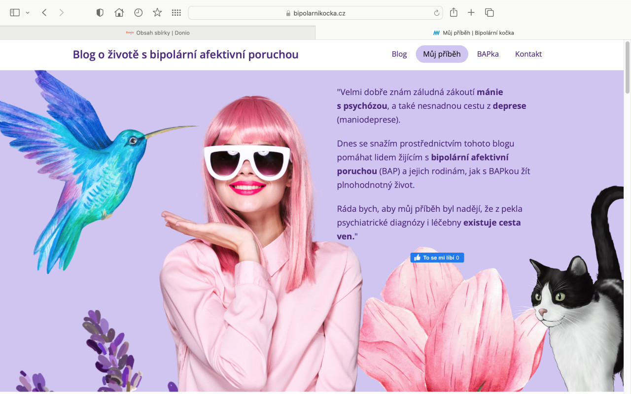 Podpořme blog Bipolární kočka - pomoc nemocným s maniodepresí