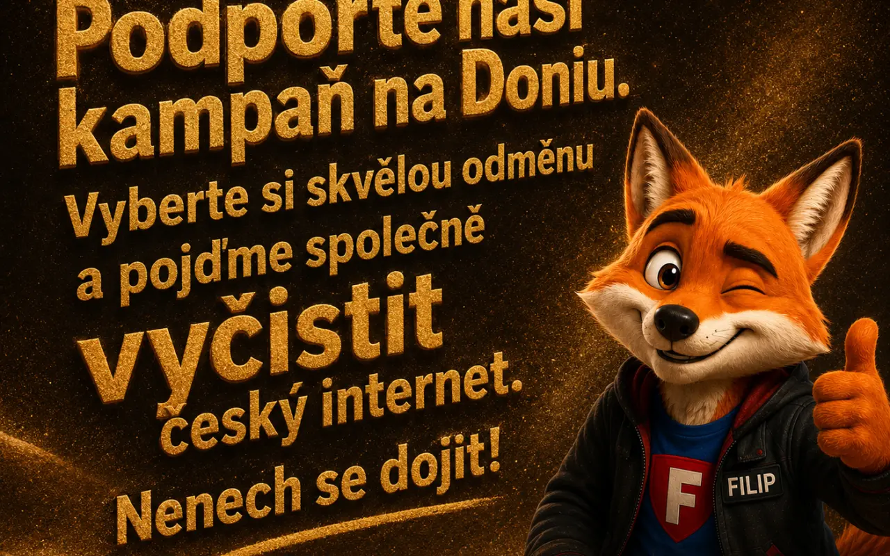 Nenech se dojit! Pomozte přivést Lišáka Filipa k životu