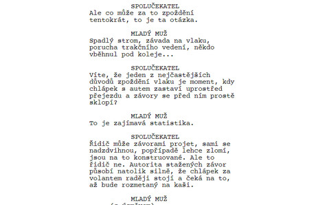 Krátkometrážní film - Váš vlak bude opožděn