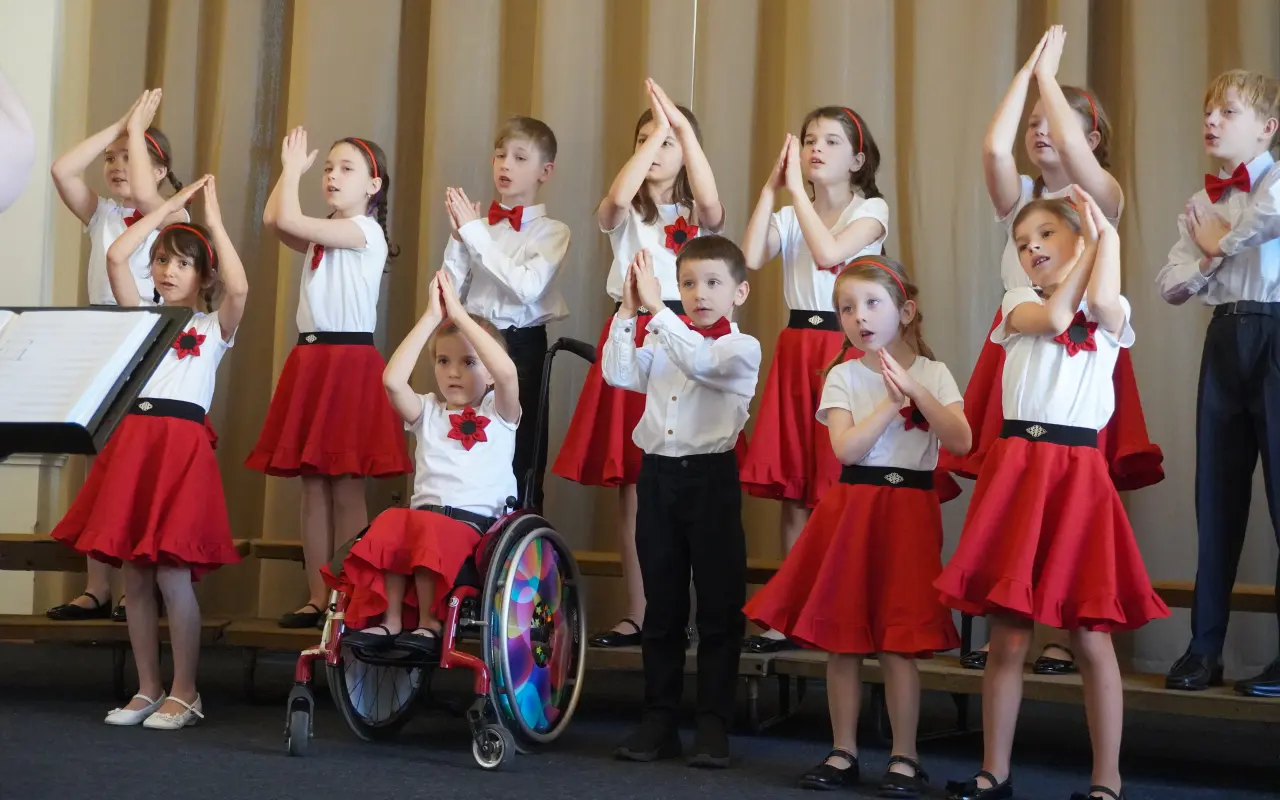 Dětský sbor Chorea pueri ustensis na festivalu v Bratislavě