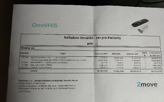 Naděje hybnosti ruky pro Marii