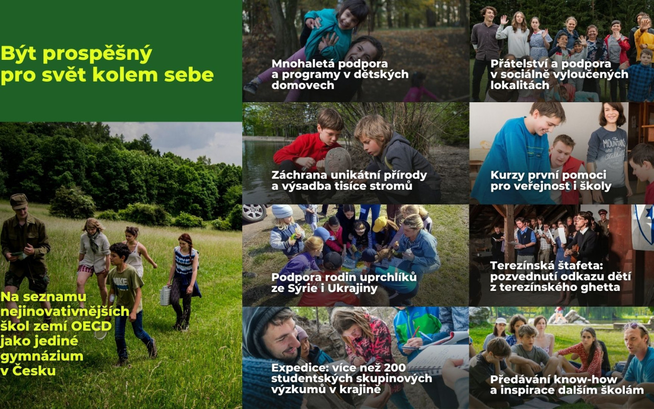 Skupina Hm..., hosté a Přírodní škola - koncert se vzletnými cíli