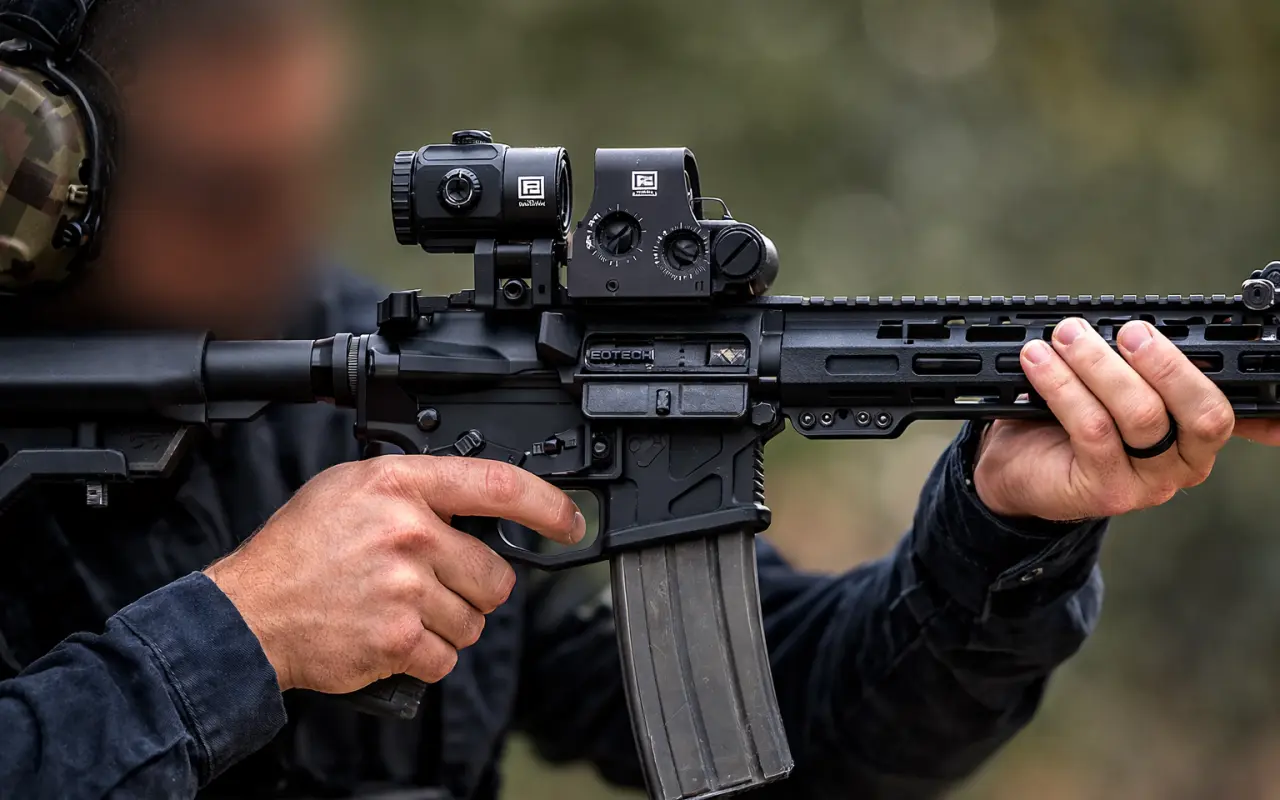 Pomohli jste veliteli jednotky 46. brigády získat vybavení EOTech