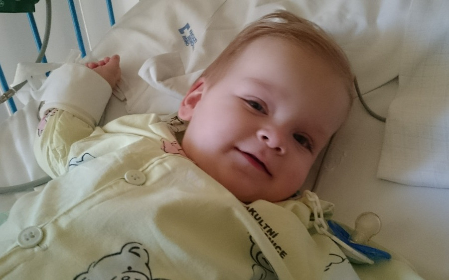 Asistenční fenka Bella pro autistického Sebastiena